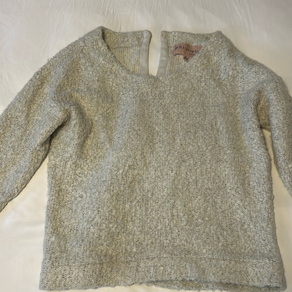 Philosophy gray sweater
